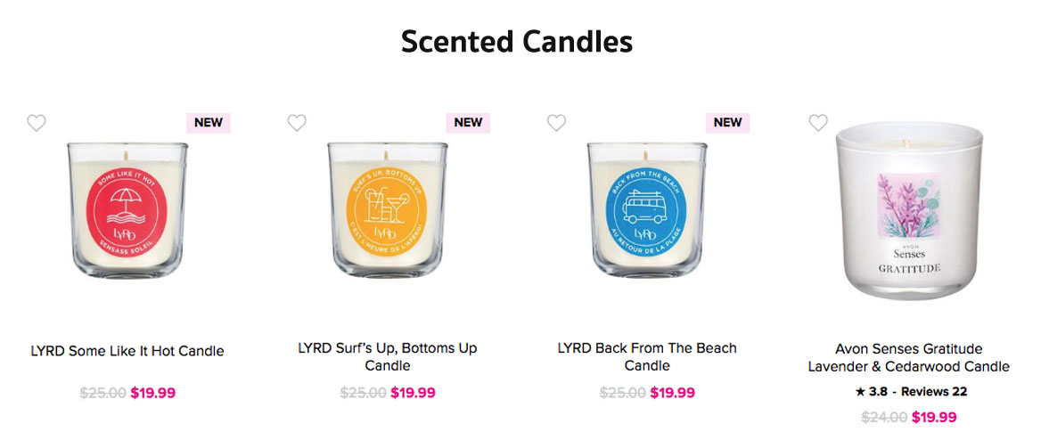 Buy Avon Online | Shop Avon Online Scented Candle Sale